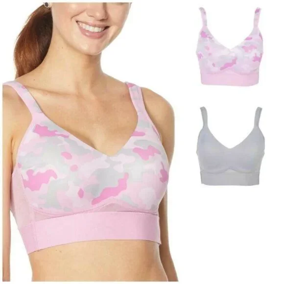 Rhonda Shear Molded Cup Bra with Mesh Back Set of Two LARGE - Picture 8 of 10